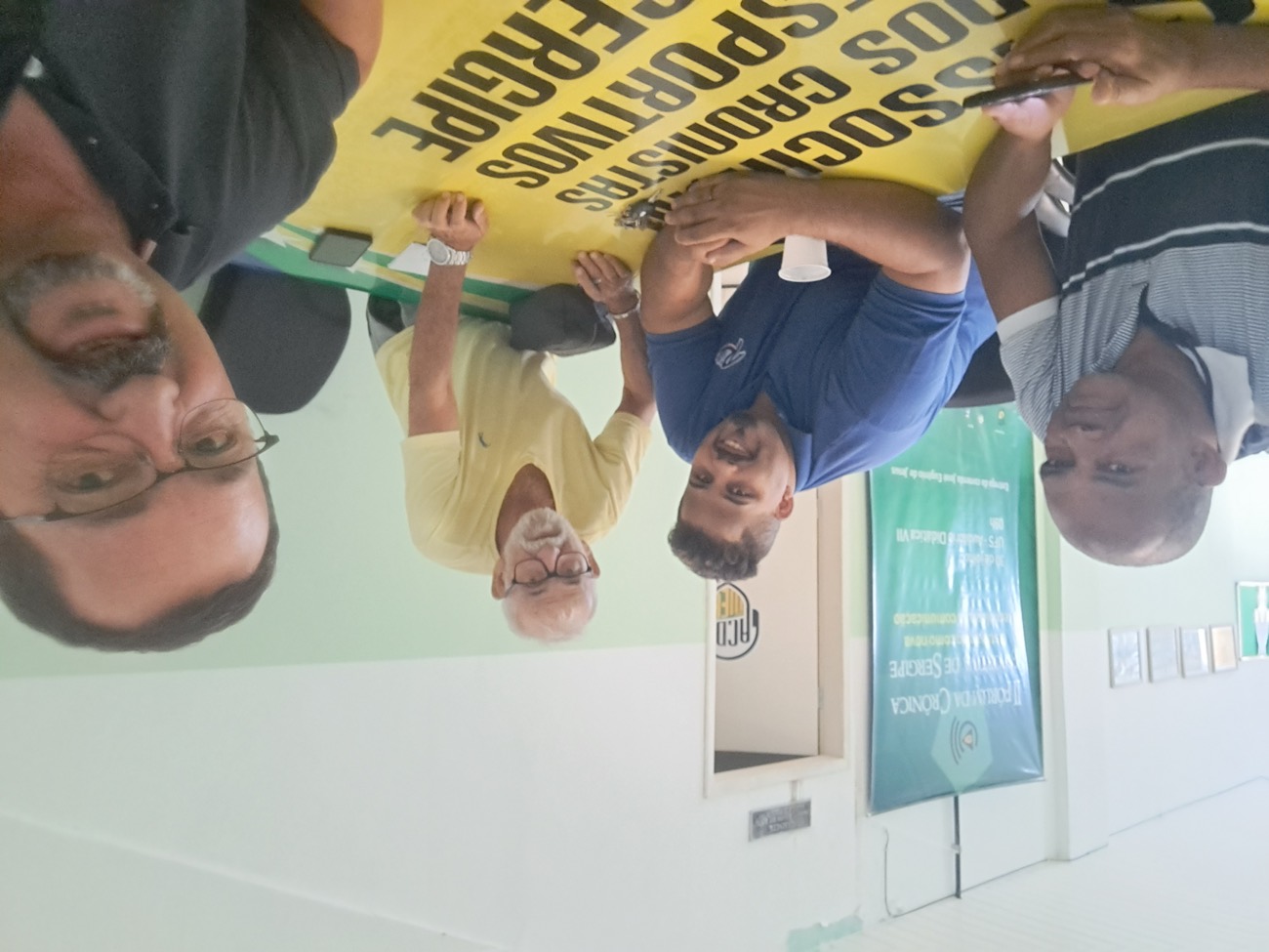 Sede da ACDS com faixa do II Fórum da Crônica Desportiva Sergipana